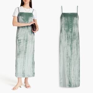 LOULOU STUDIO Etinas Crushed-Velvet Maxi Dress Small Dinner Night Evening Gala